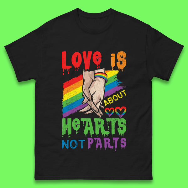 Love Is About Hearts Mens T-Shirt