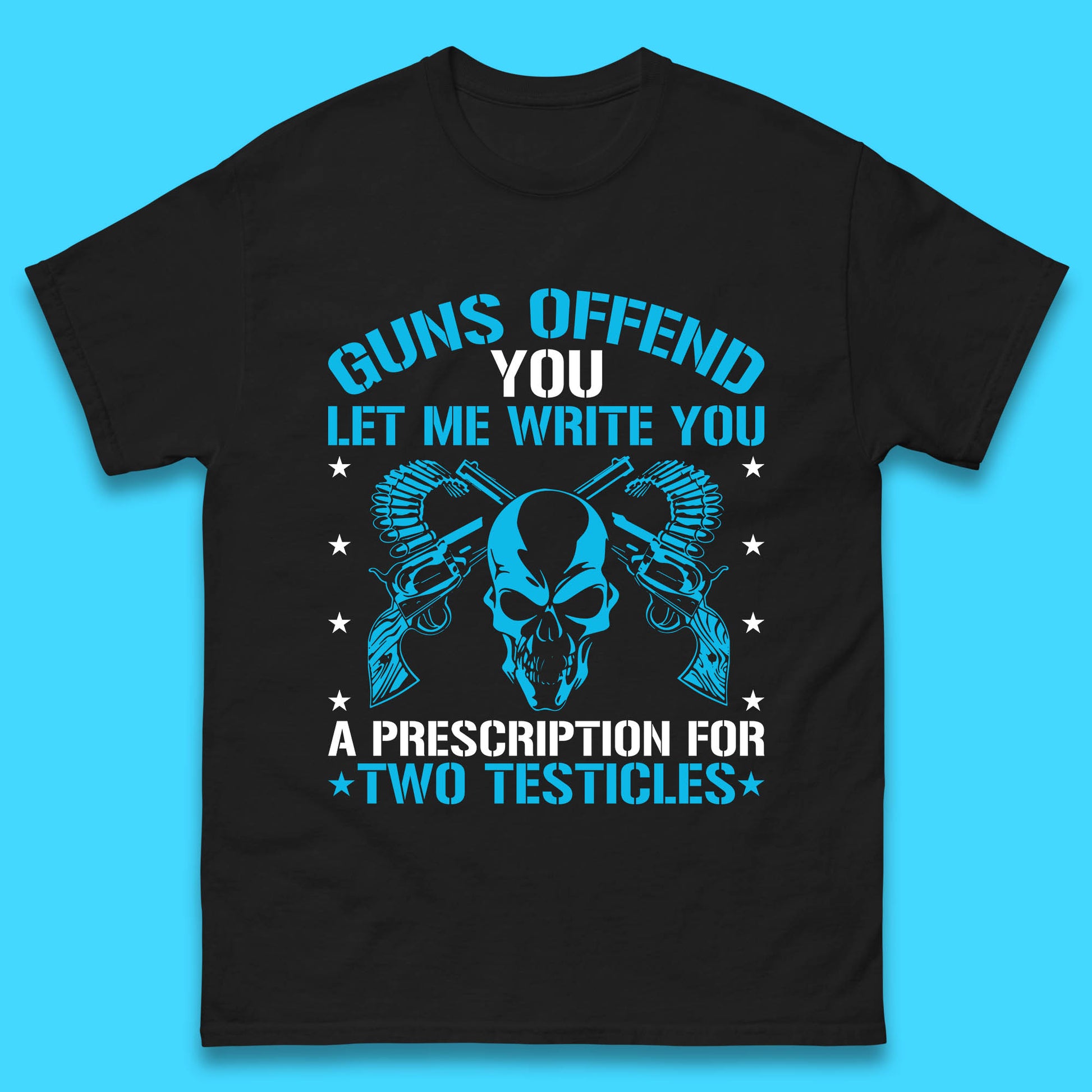 2nd Amendment Guns Offend You Let Me Write You Mens T Shirt