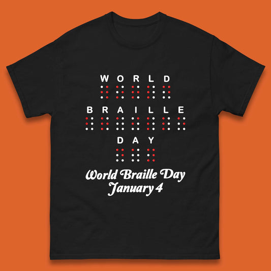 World Braille Day Mens T-Shirt
