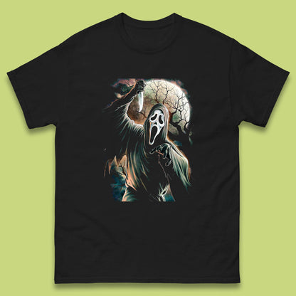 Halloween Ghostface Vintage Scream Movie Horror Night Gift Mens Tee Top