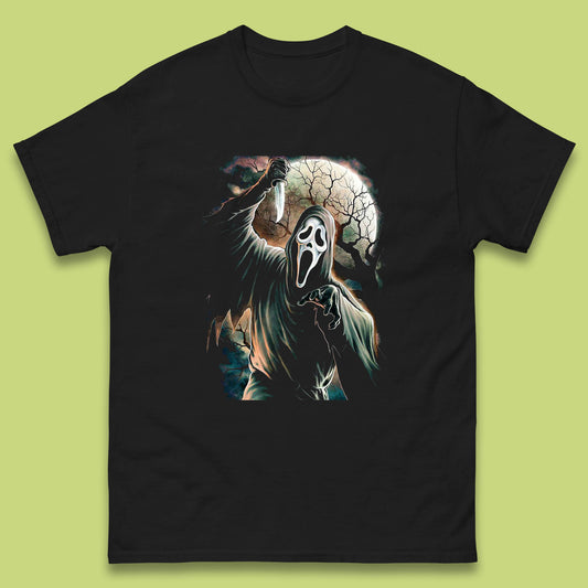 Halloween Ghostface Vintage Scream Movie Horror Night Gift Mens Tee Top