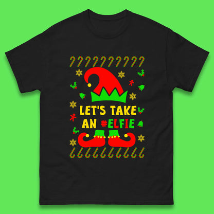Let's Take An Elfie Christmas Mens T-Shirt