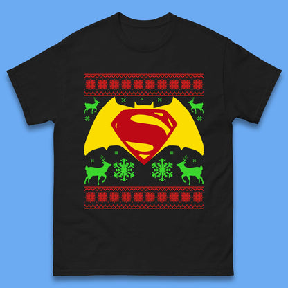 Batman V Superman Christmas Mens T-Shirt