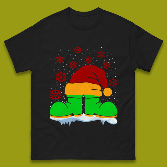 Santa Shoe Christmas Mens T-Shirt