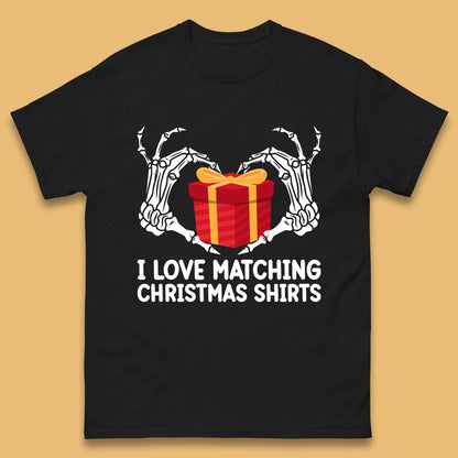 skeleton hands gift box christmas t shirt