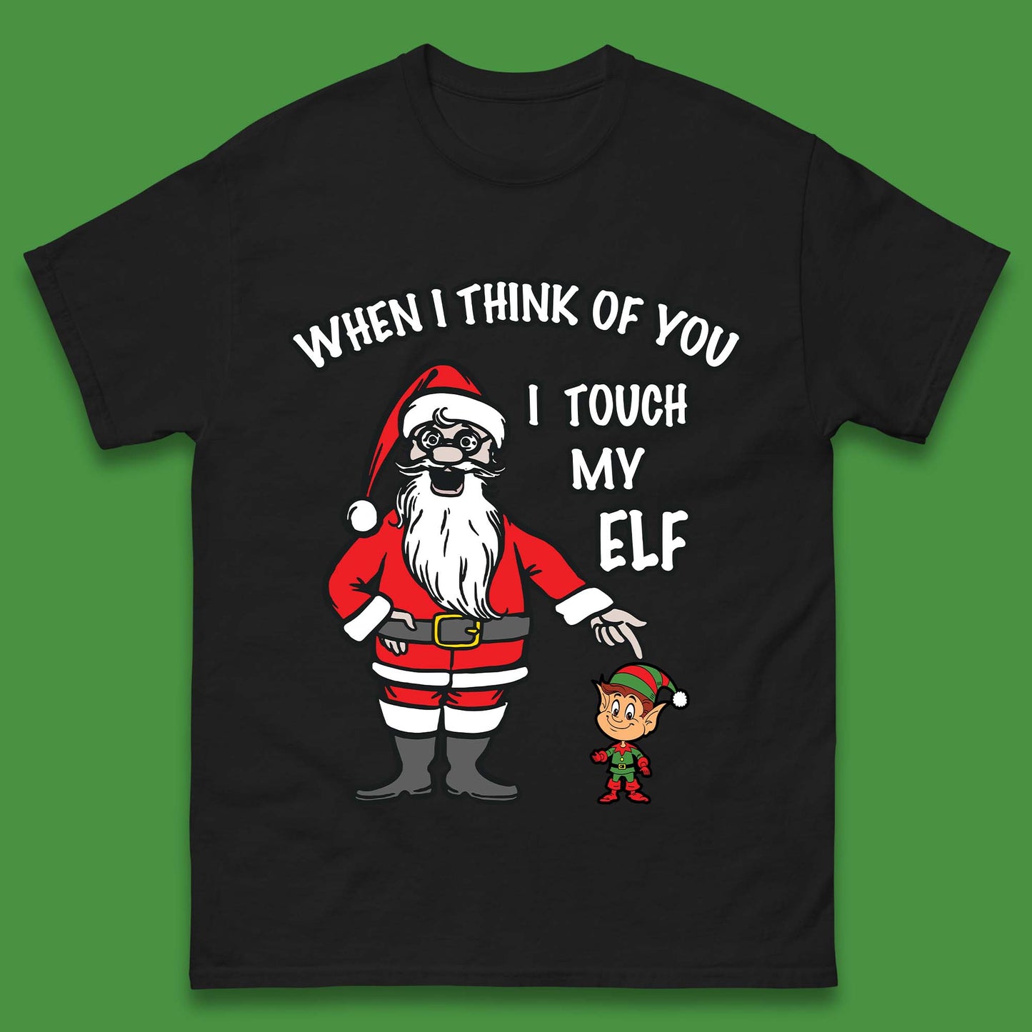 Cheeky Rude Funny Christmas Mens T-Shirt