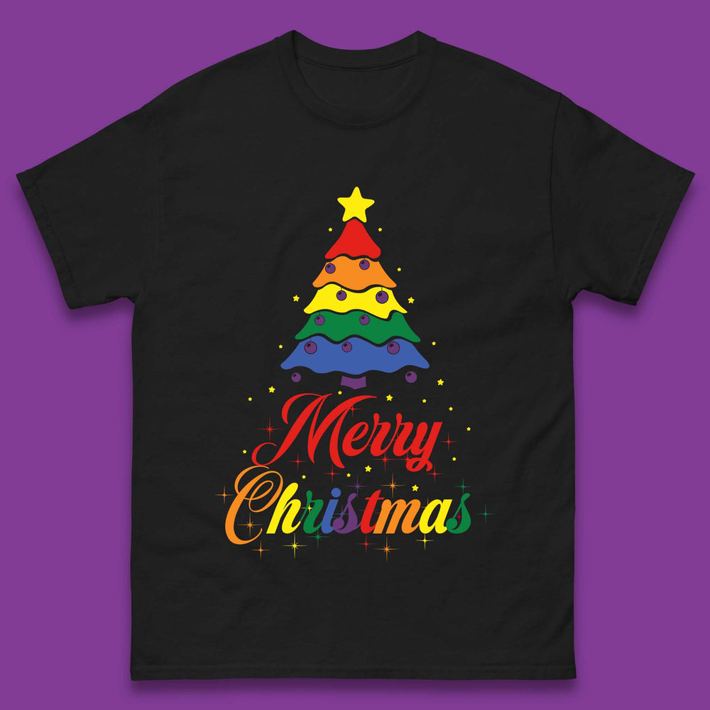 Pride Christmas Tree Mens T-Shirt