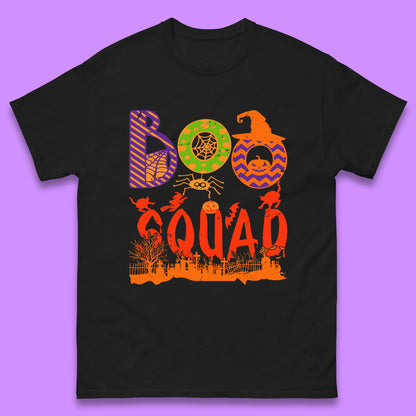 Boo Squad Halloween Matching Costume Horror Boo Crew Mens Tee Top
