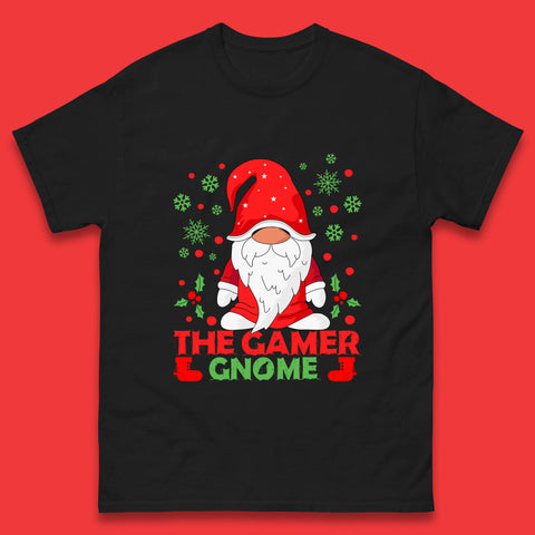 The Gamer Gnome Christmas Gnomes Xmas Gamer Mens Tee Top