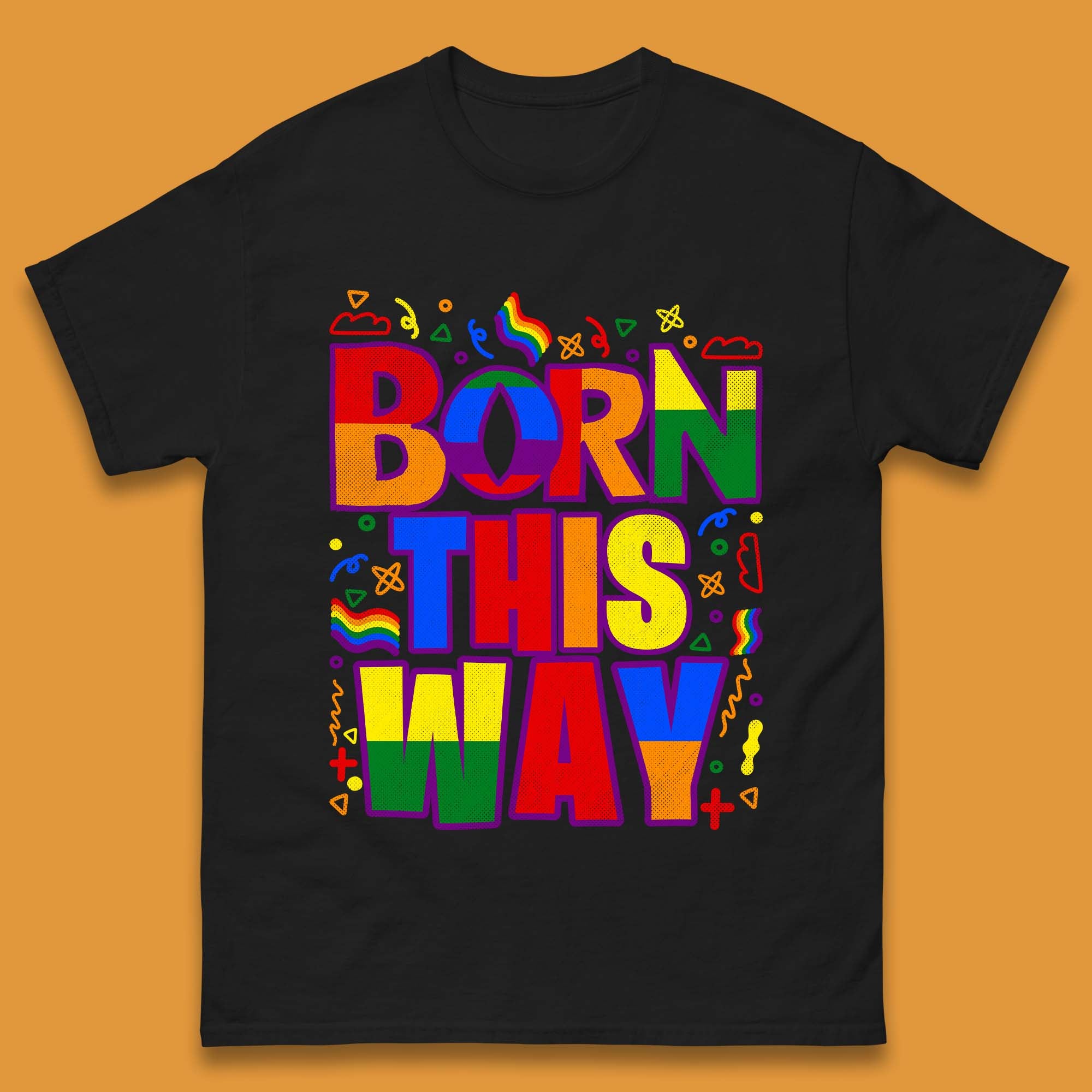 Lgbt Born This Way Mens T-Shirt