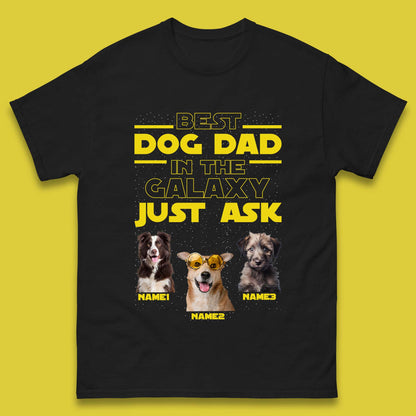 Personalised Best Dog Dad Mens T-Shirt
