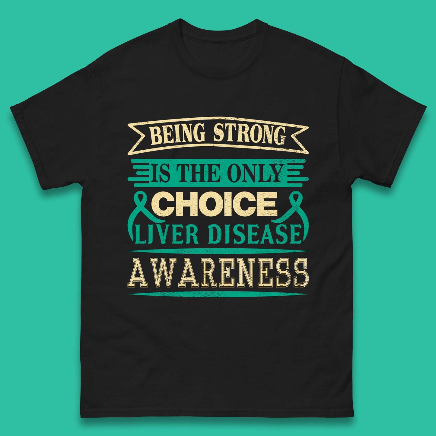 Liver Disease Awareness Mens T-Shirt