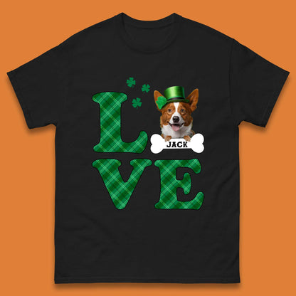 Personalised Love St. Patrick's Dog Mens T-Shirt