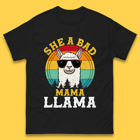She A Bad Mama Llama Mens T-Shirt