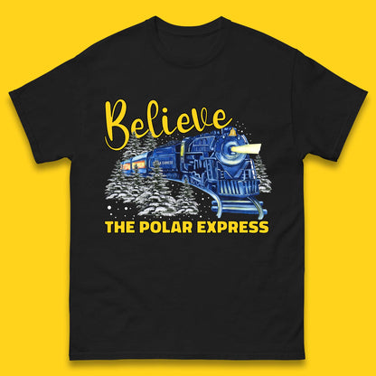 Believe The Polar Express Christmas Train Mens T-Shirt