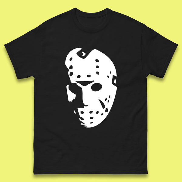 Halloween Jason Voorhees Horror Face Mask Friday The 13th Horror Movie Character Mens Tee Top