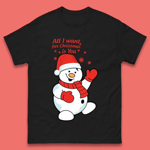 Snowman Christmas Mens T-Shirt