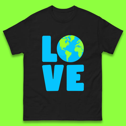 Love Earth Day Environmental Climate Change Save The Planet Mens Tee Top