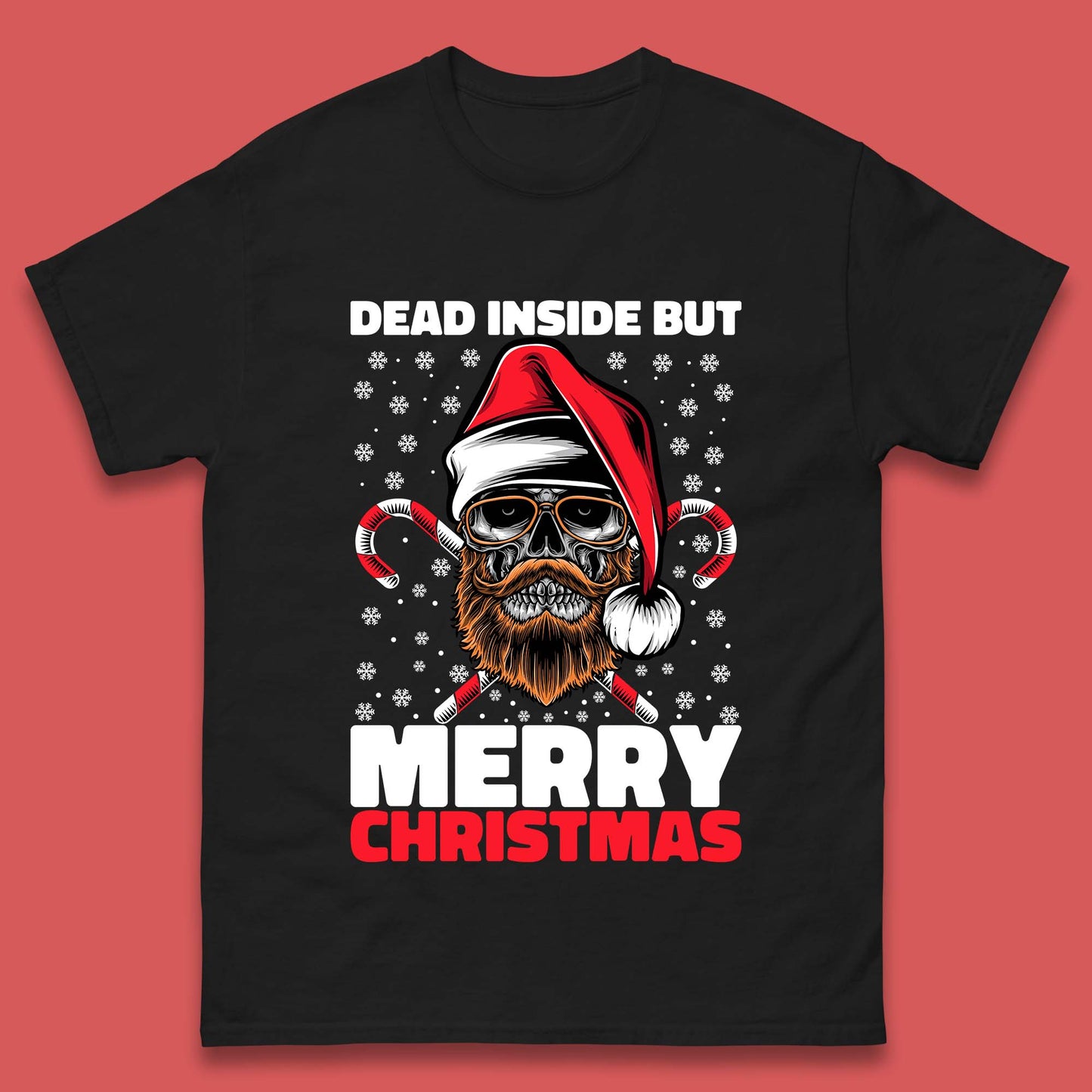 hipster skull christmas t shirt