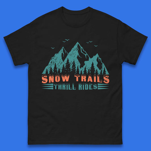 Snow Trail Thrill Rides Mens T-Shirt