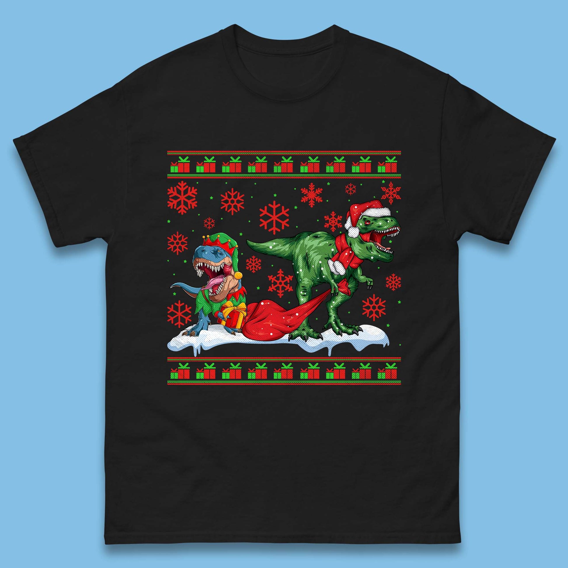santa & elf costume t shirt