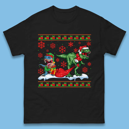 santa & elf costume t shirt