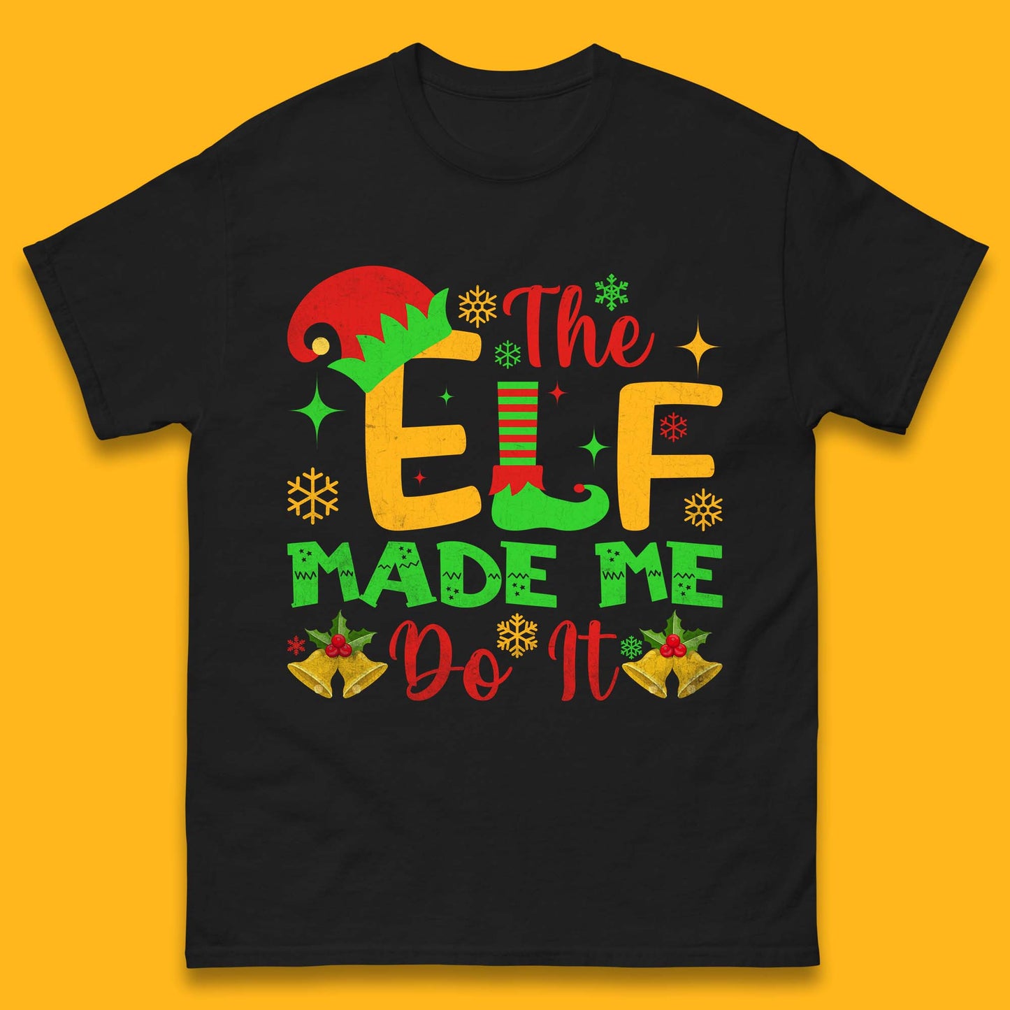 the elf made me do it christmas t shirt