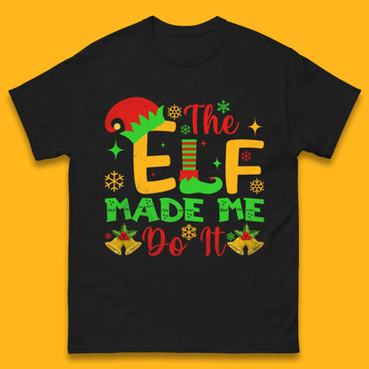 the elf made me do it christmas t shirt
