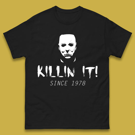 Killin It Since 1978 Halloween Michael Myers Horror Movie Mens Tee Top