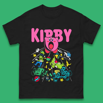 Kirby Consume Karting Mario Kart Ghost Band Heavy Metal Kirby Retro Gaming Mens Tee Top