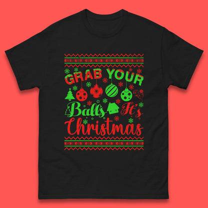 grab your balls christmas funny t shirt