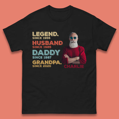 Personalised Legend Husband Daddy Grandpa Mens T-Shirt