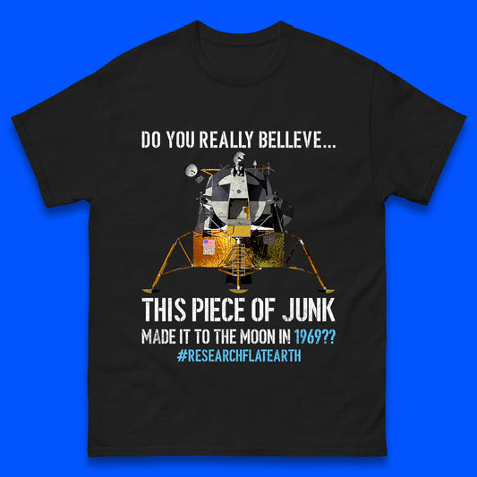 Research Flat Earth Mens T-Shirt