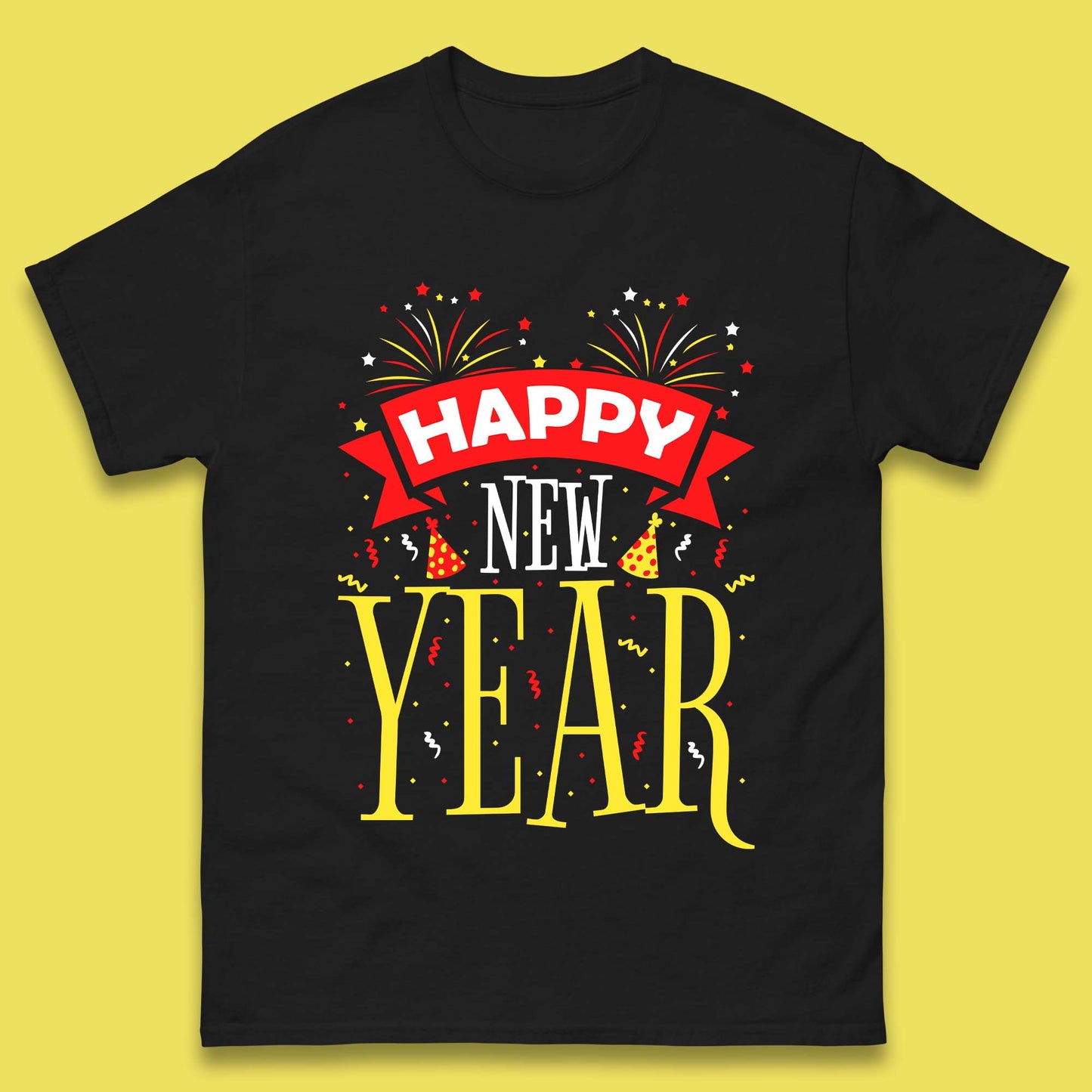 Happy New Year Celebrations Mens T-Shirt
