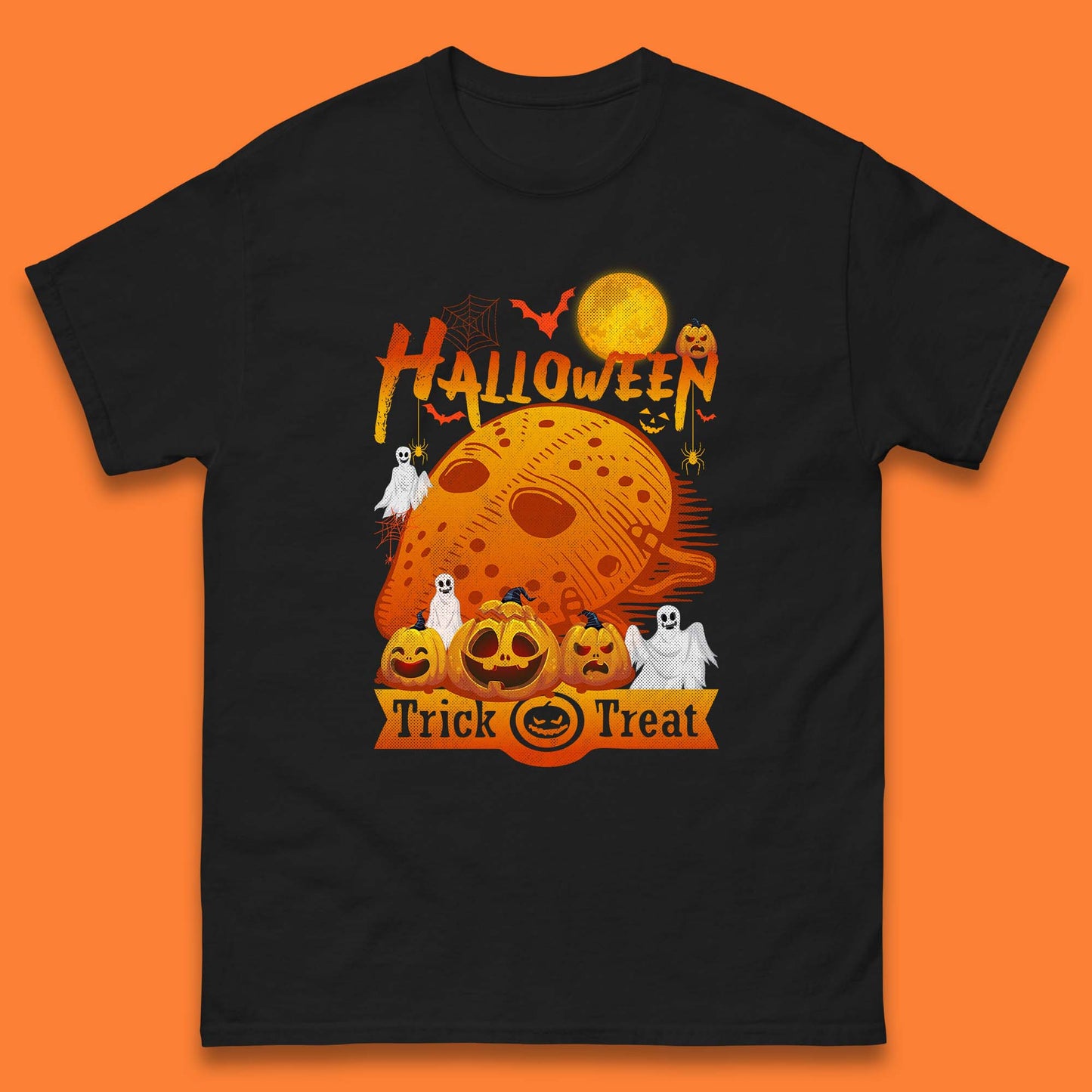 Happy Halloween Jason Voorhees Face Mask Halloween Friday The 13th Horror Movie Halloween Pumpkins Mens Tee Top