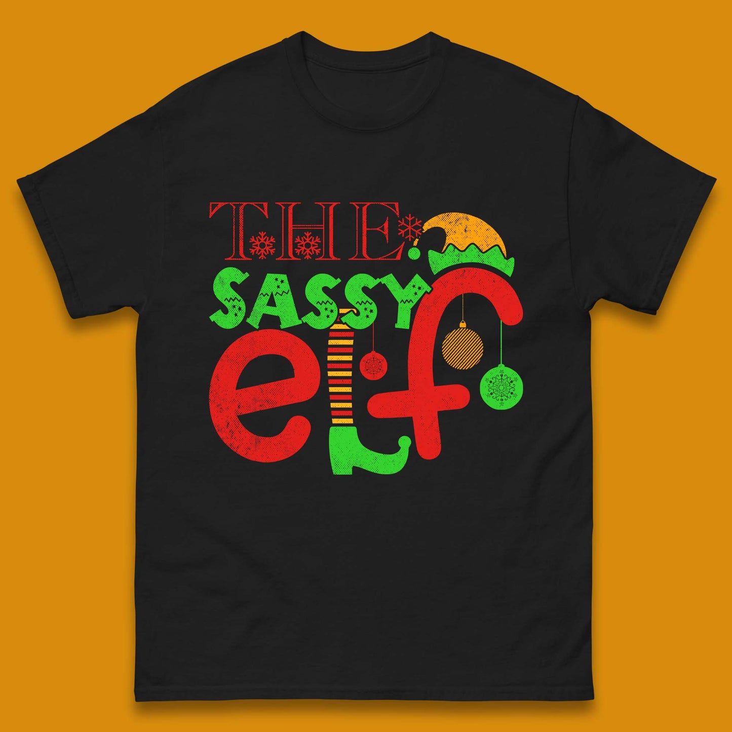 The Sassy Elf Christmas Mens T-Shirt