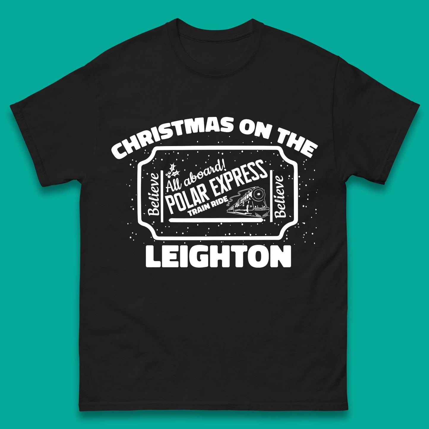 Polar Express Christmas Train Mens T-Shirt