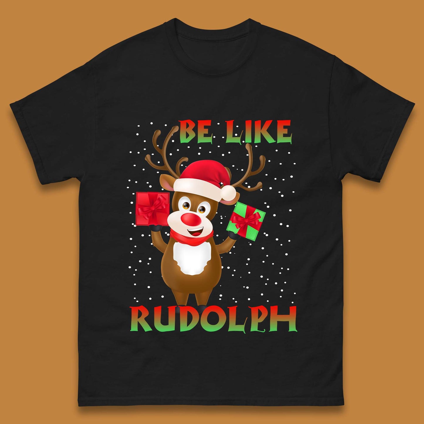 Be Like Rudolph Christmas Mens T-Shirt