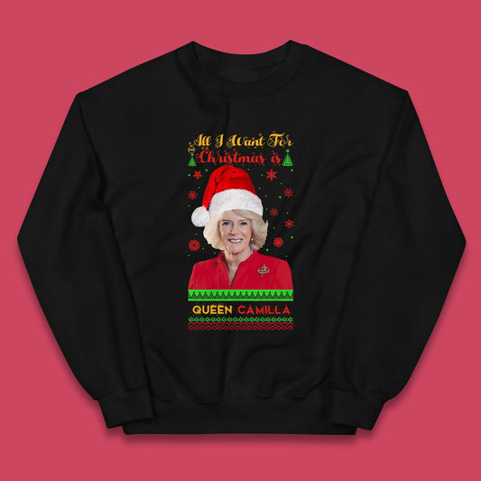 Queen Camilla Christmas Kids Jumper
