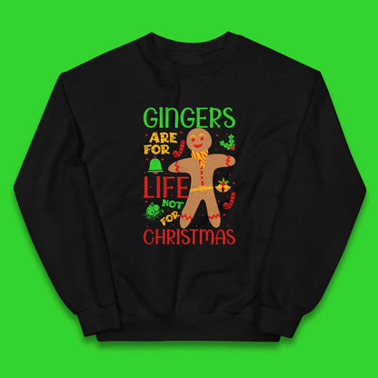christmas gingerbread gingers are for life not for christmas jumper