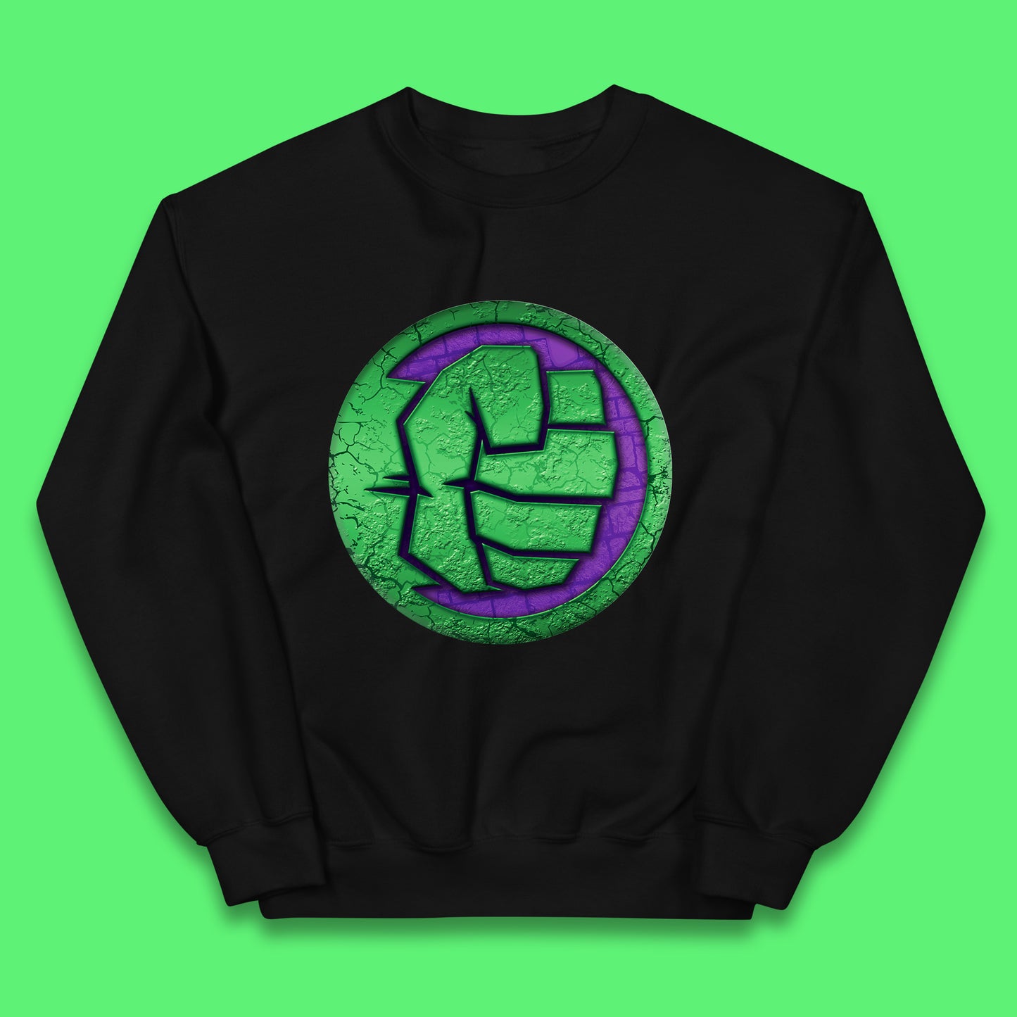 Marvels Avengers The Incredible Hulk Smash Fist Circle Logo Hulk Giant Man Hulk Superhero Movies Kids Jumper