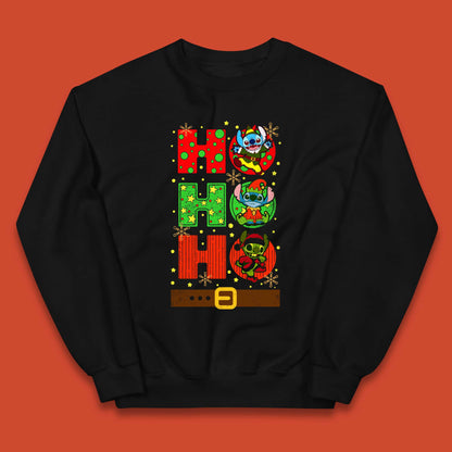 Stitch Elf Grinch Stitch Christmas Kids Jumper