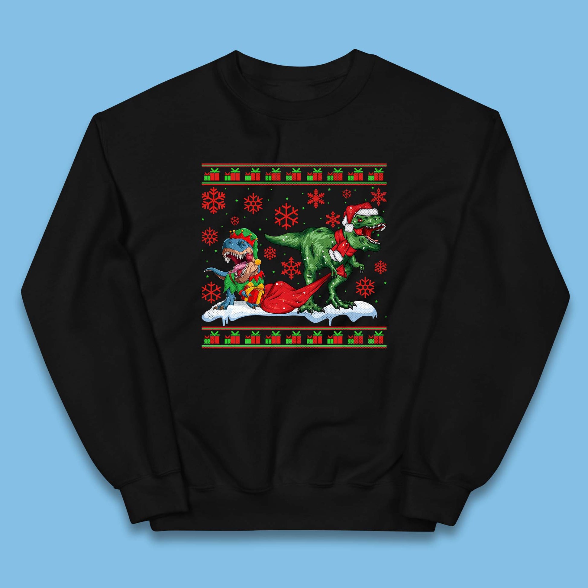 santa & elf costume jumper