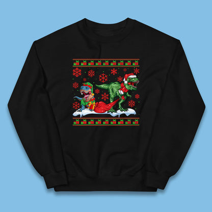 santa & elf costume jumper