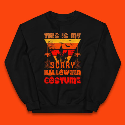 This Is My Scary Halloween Costume Spooky Haunted House Creepy Halloween Kids Jumper