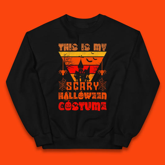 This Is My Scary Halloween Costume Spooky Haunted House Creepy Halloween Kids Jumper