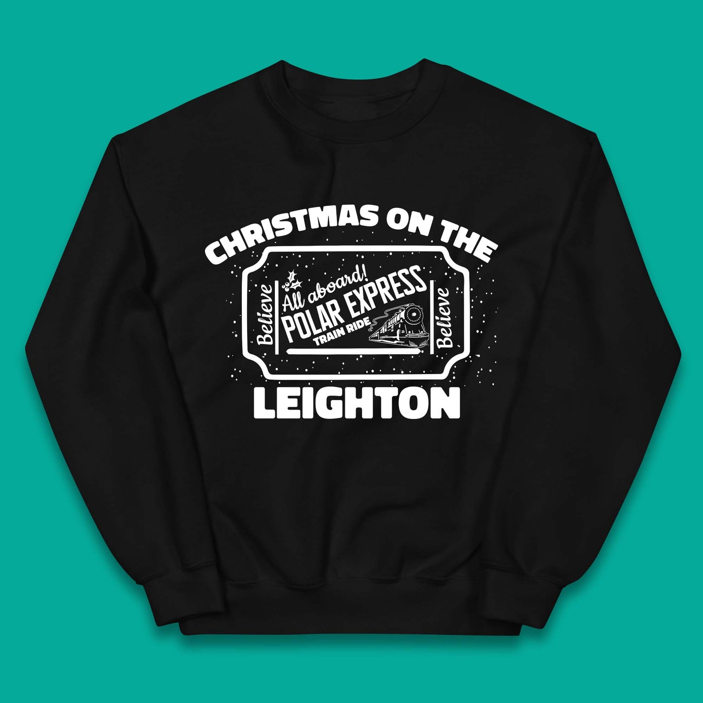 Polar Express Christmas Train Kids Jumper