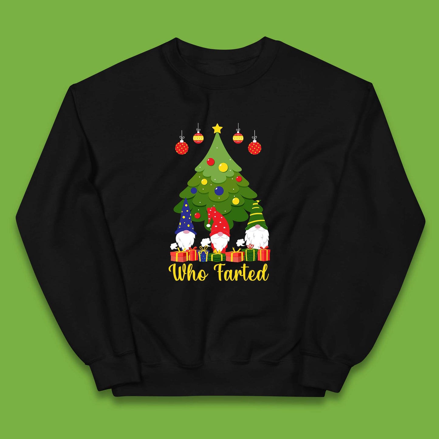 who farted christmas gnomes funny jumper