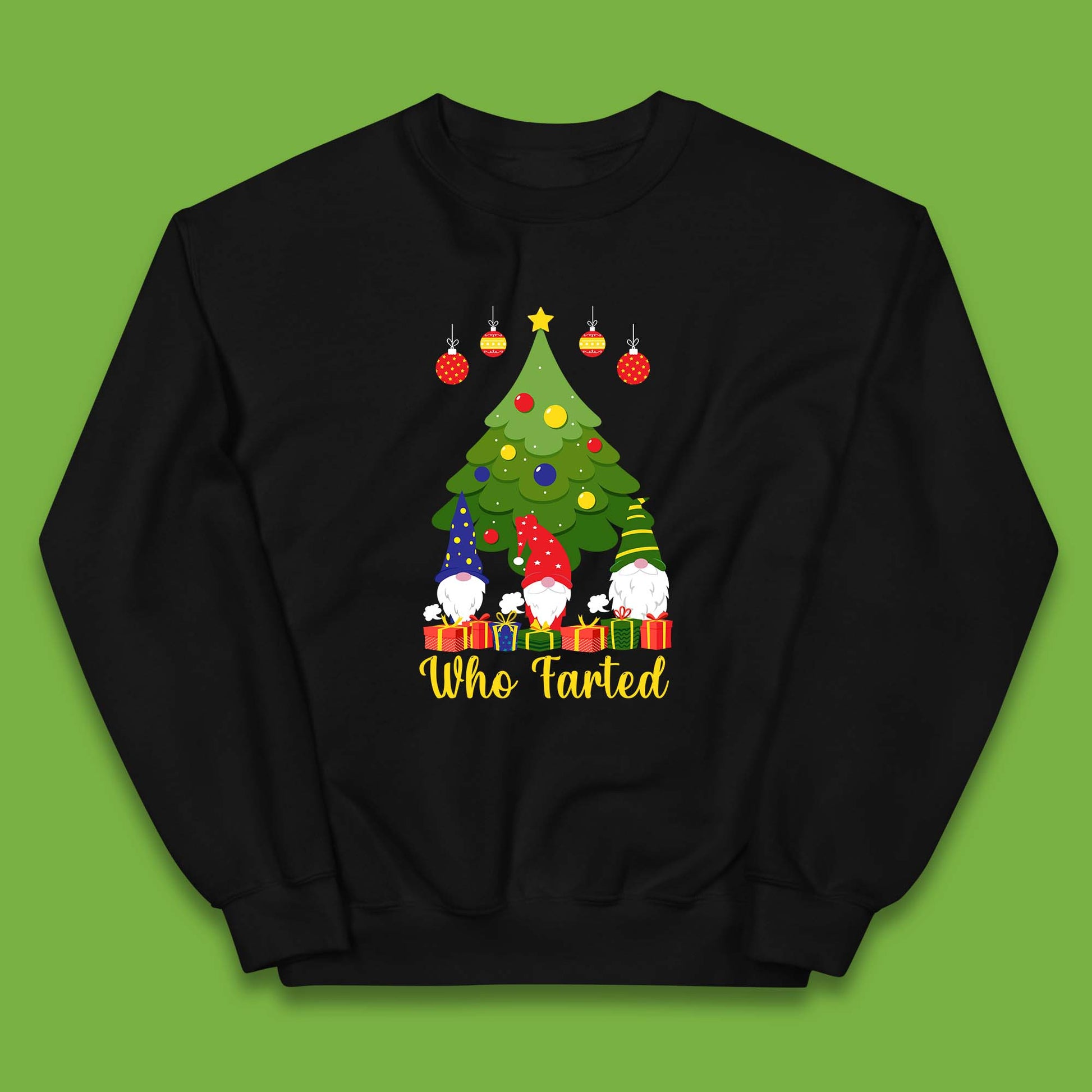 who farted christmas gnomes funny jumper