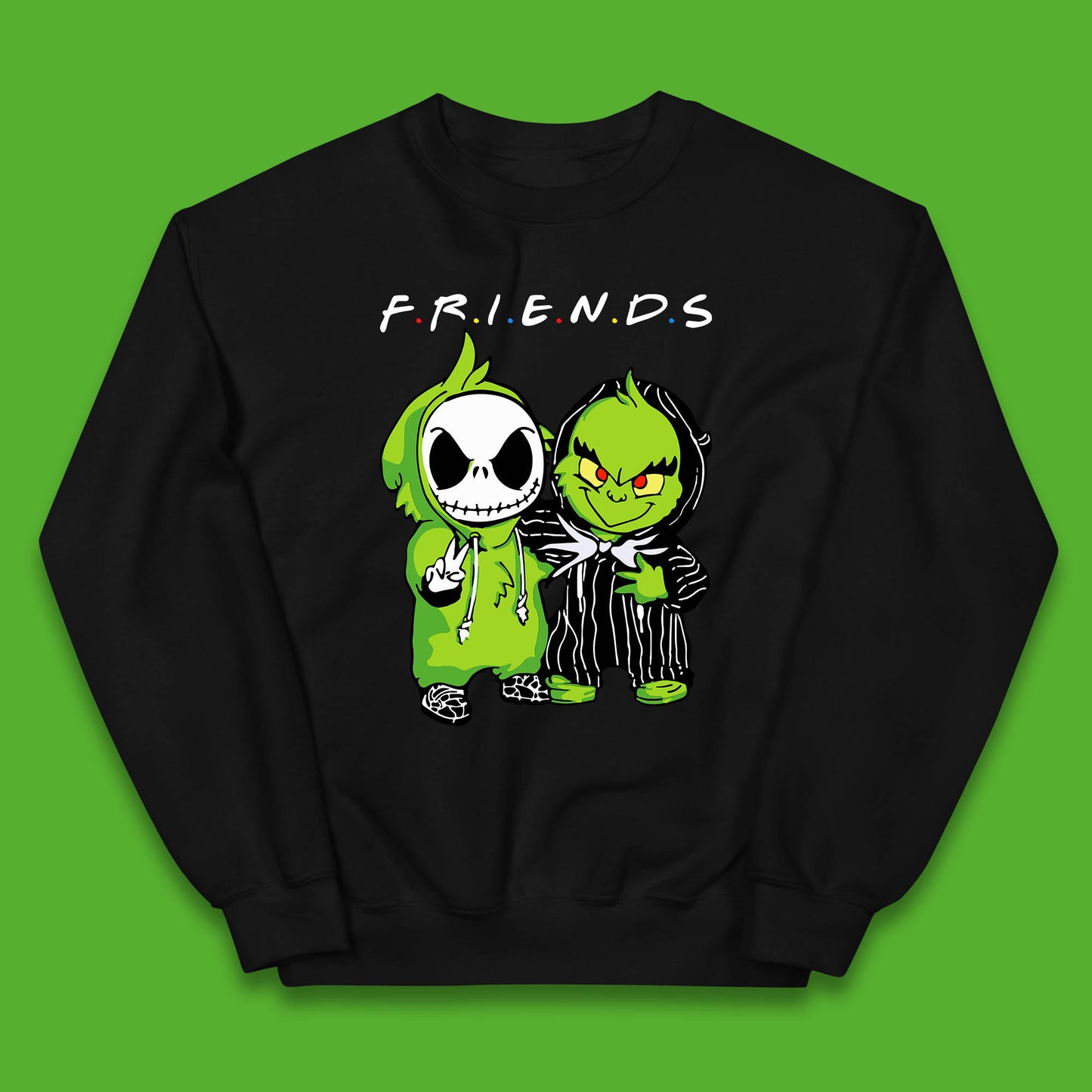 grinch and jack skellington jumper